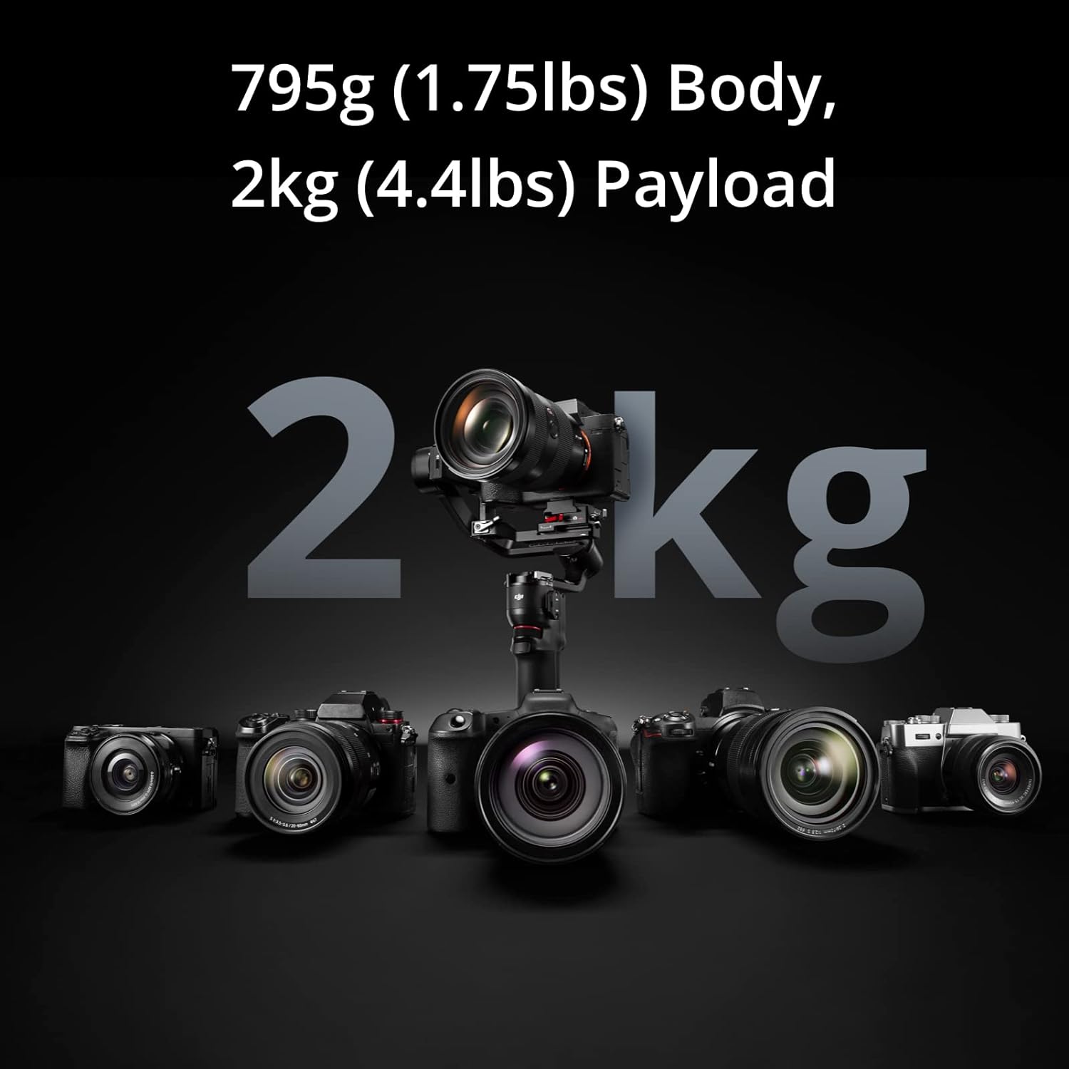  DJI RS 3 Mini - 3-Axis Mirrorless Gimbal Lightweight Stabilizer